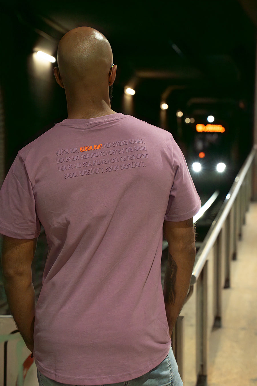 "GLÜCK AUF" Shirt berry