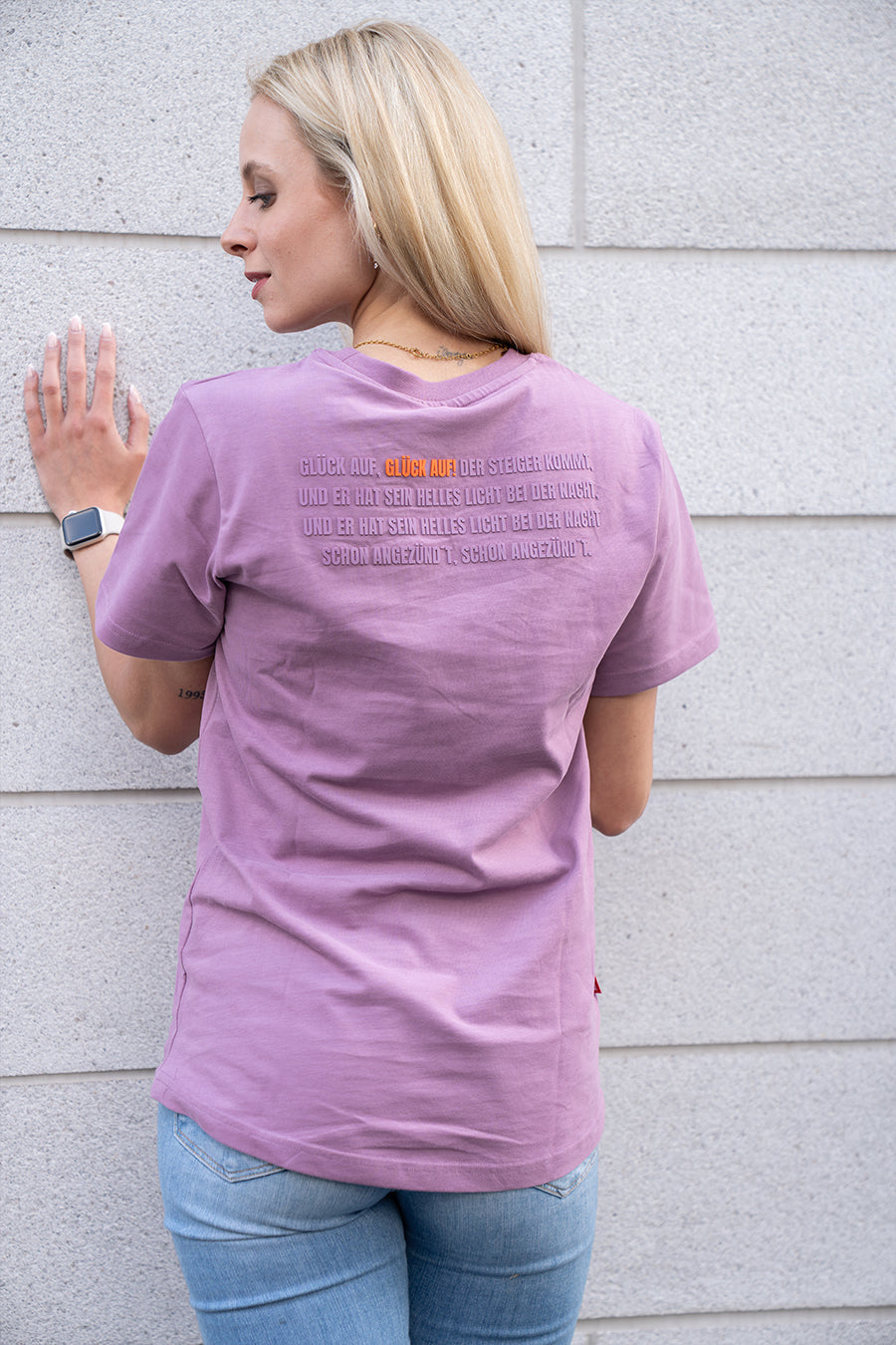 "GLÜCK AUF" Shirt berry