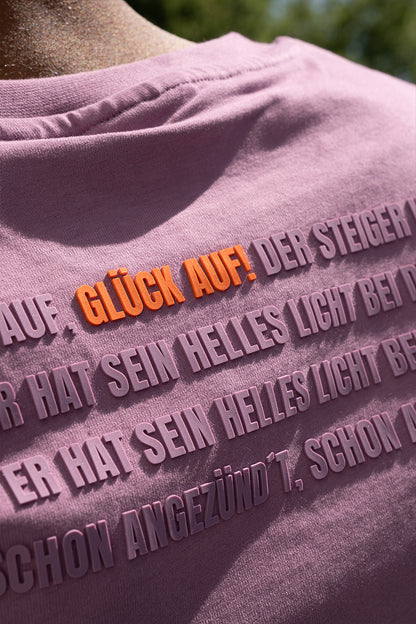 "GLÜCK AUF" Shirt berry