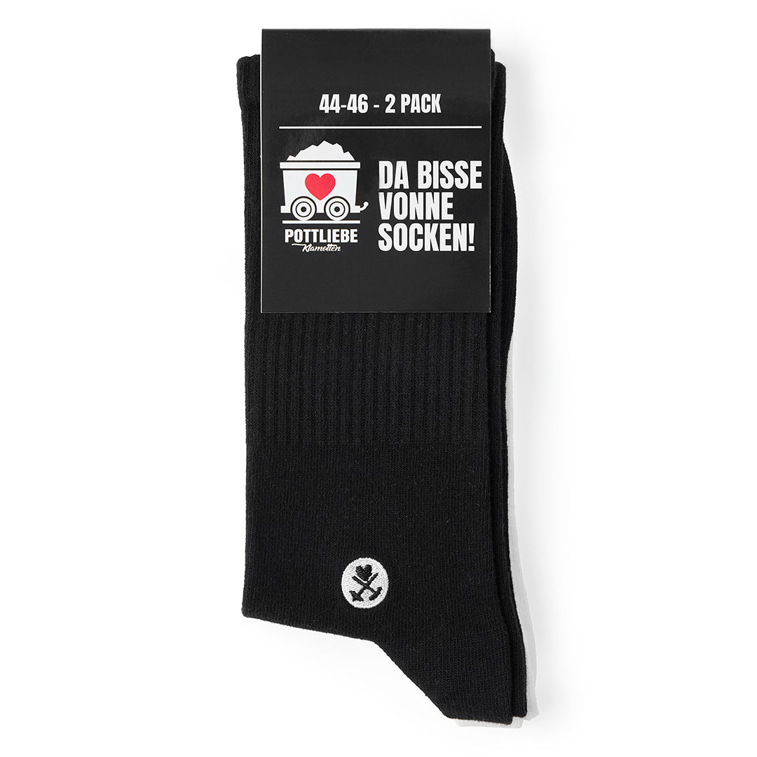 Socken "Schwarz & weiß" - 2 Pack