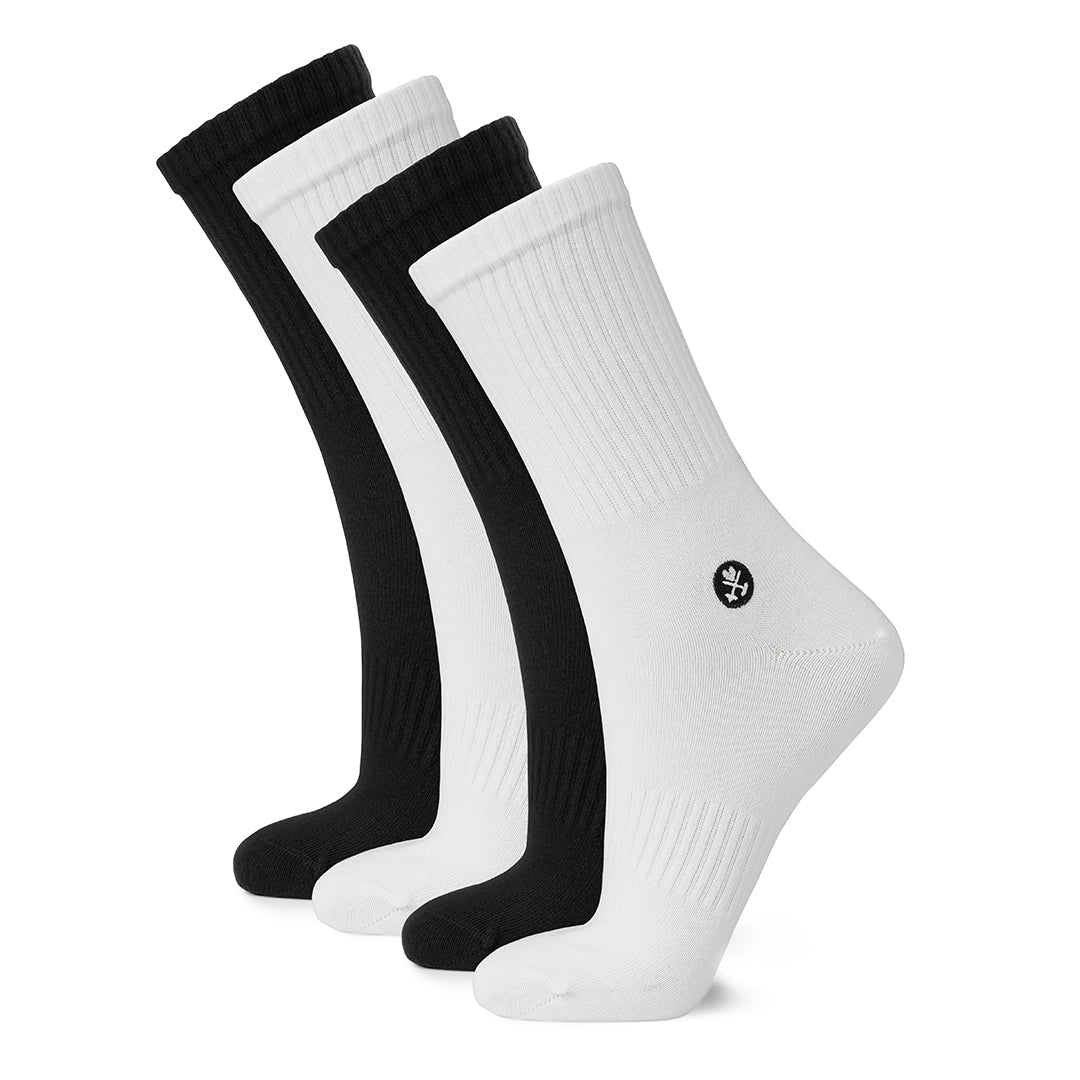 Socken "Schwarz & weiß" - 4 Pack