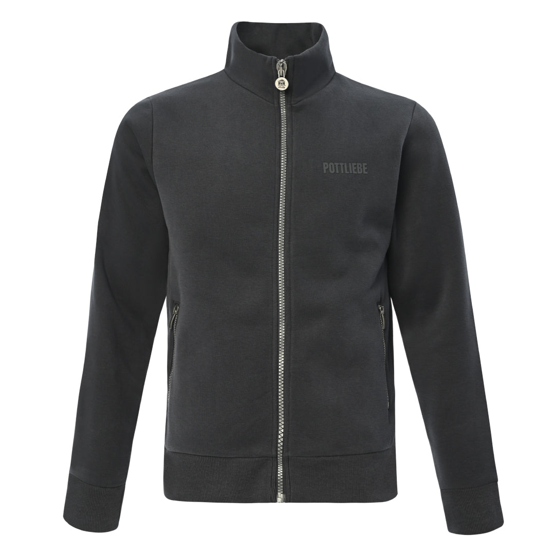 Zip jacket "GLÜCK AUF" Washedblack