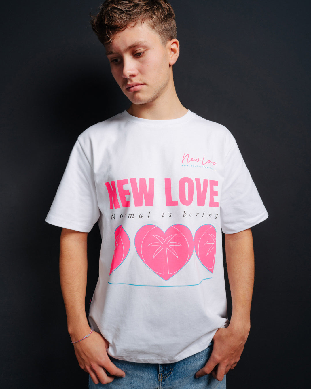 Camisa pesada extragrande blanca Neón