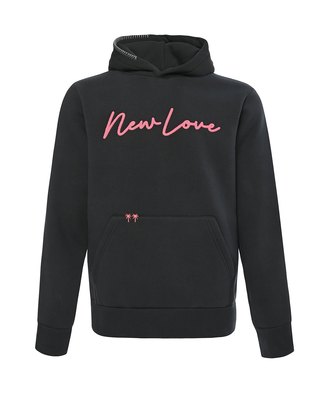 Washedblack hoodie pink!