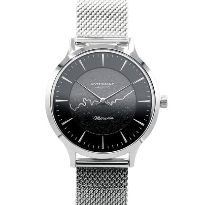 Armbanduhr Metropolis 34 Silber
