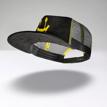 Truckercap NEWLOVE - Black/Yellow 