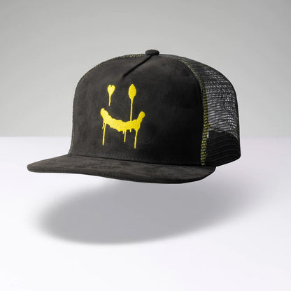 Truckercap NEWLOVE - Black/Yellow 
