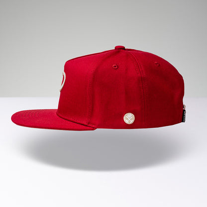 Gorra "P" - Rojo Beige 