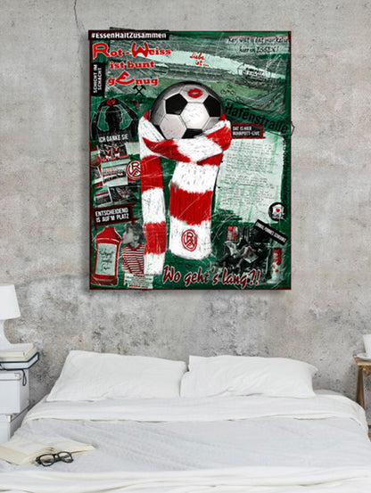 Pottliebe Rot-Weiss Essen - aluminio cepillado