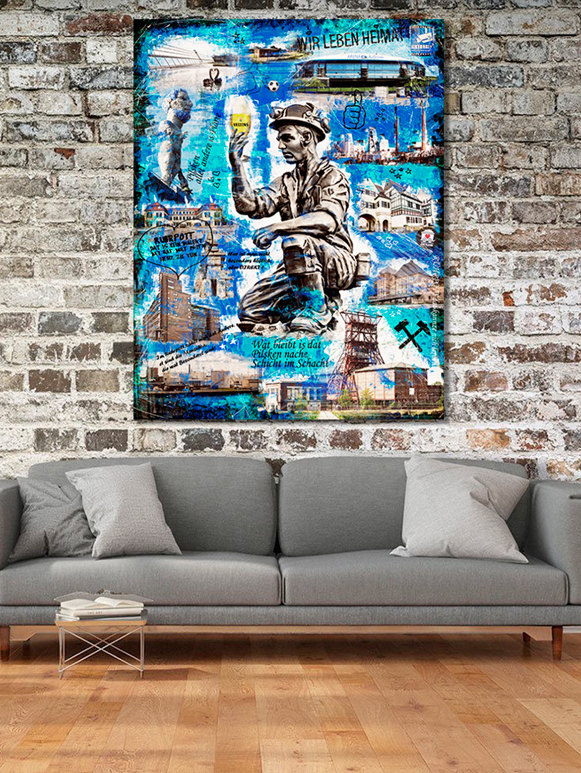 Dat Pilsken "Gelsenkirchen" - Canvas / Stretcher frame