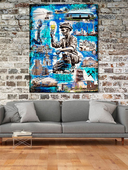 Dat Pilsken "Gelsenkirchen" - vidrio acrílico