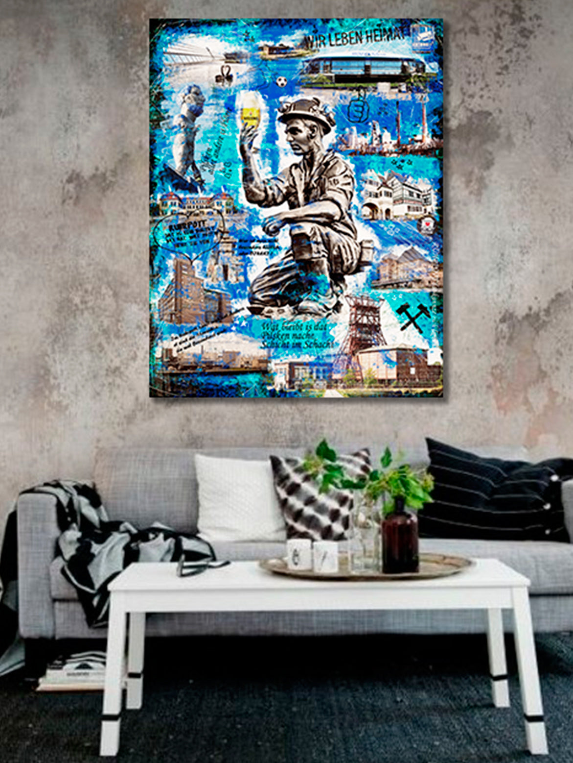 Dat Pilsken "Gelsenkirchen" - Canvas / Stretcher frame