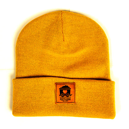 POTTLIEBE Beanie Senfgelb
