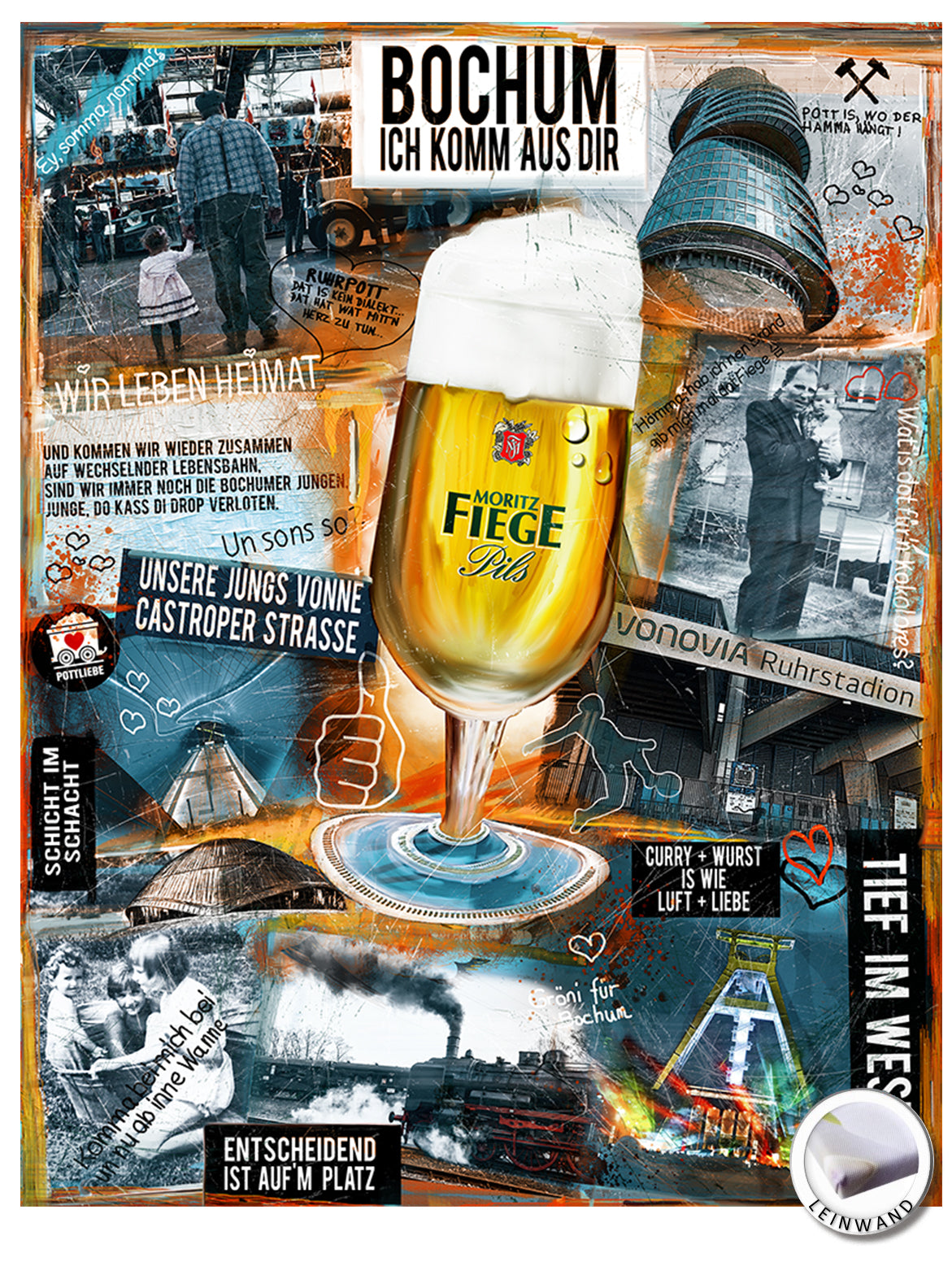 Dat Pilsken "Moritz Fiege" - Canvas / Stretcher frame